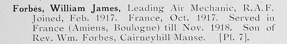 Forbes W J Leading Air Mech Royal Air Force Photo Available Plate 7