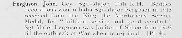 Ferguson J Coy Sergt Maj 10th Black Watch Photo Available Plate 4