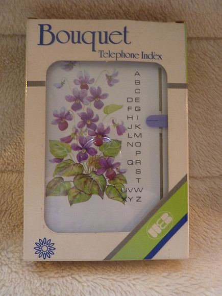 Vintage 1970s Telephone Index Bouquet Unopened In Pack