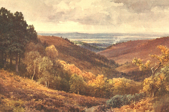 Hindhead The Punchbowl Looking North 1906