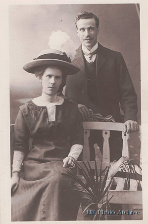 Man And Woman In Edwardian Dress