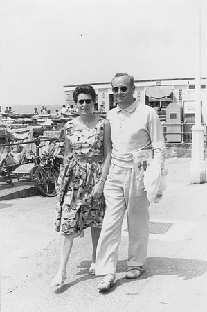 Couple Walking Along Seafront 1963