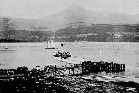 Brodick Pier And Goatfell Arran 1890s