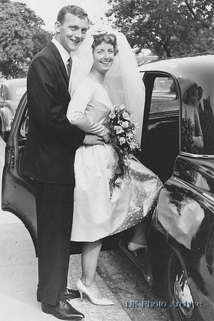 A 1960s Bride And Groom