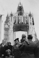 Tower Bridge Decorated For The Coronation 1953