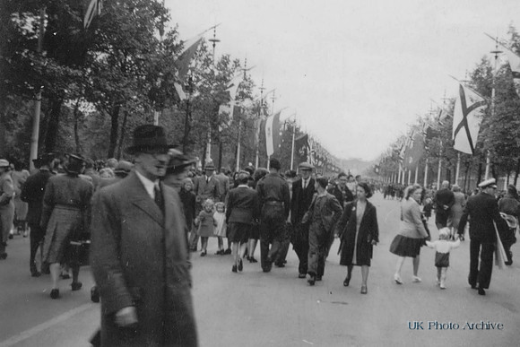 The Mall Decorated For The Coronation 1953