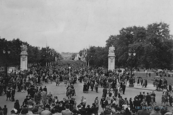 The Mall Decorated For The Coronation 1953