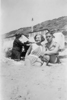 A Couple On The Beach 1930s