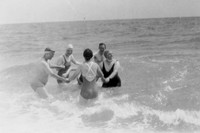 Dancing In The Sea At Selsey Bill Sussex 1930s