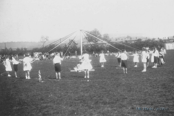 Children Around A Maypole Silver Jubilee Celebrations 1935