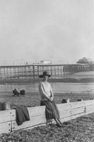 Young Woman (Wifey) On Worthing Beach 1925