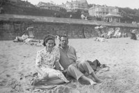 A Couple On The Beach 1950s
