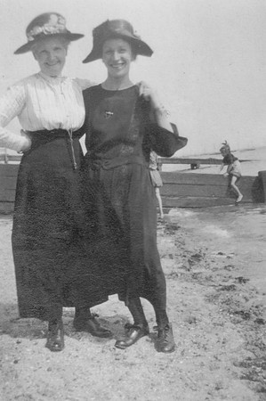 Two Women On The Beach 1920s