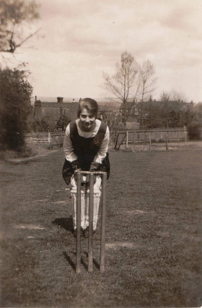 Girl Playing Cricket c.1930s