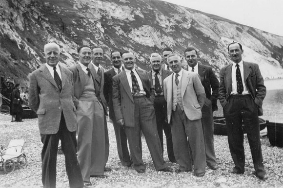 Men's Day Out At Lulworth Cove Dorset 15th Jun 1952