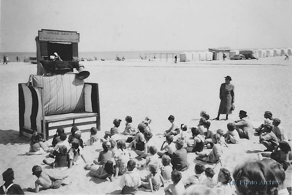 Uncle Lew's Punch and Judy Great Yarmouth Beach 1930s