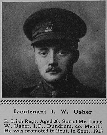 Usher I W Lt 2nd Royal Irish Regiment The Sphere 19th Aug 1916