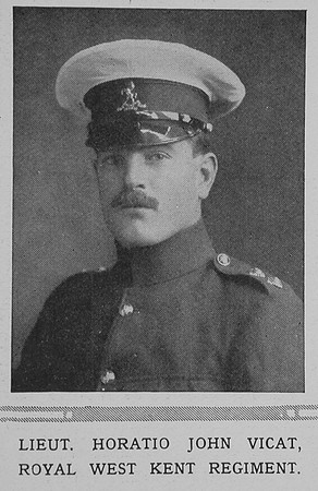 Vicat H J Lt Royal West Kent Regiment The Illustrated London News 10th Oct 1914