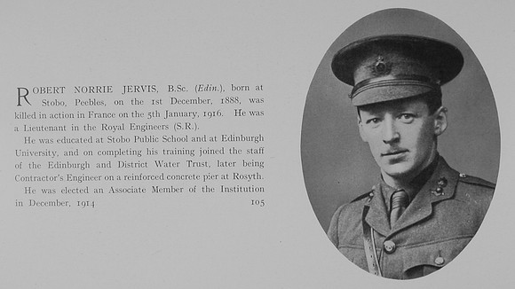 Jervis R N Lt Royal Engineers Obit