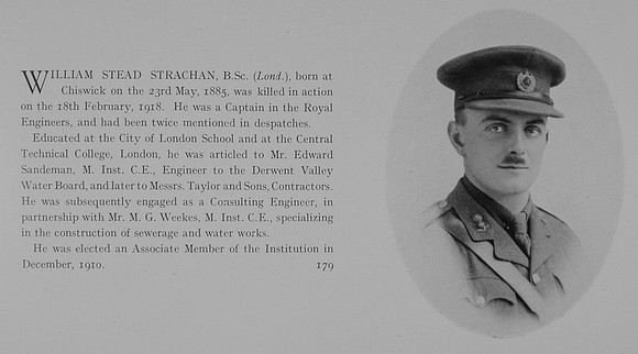 Strachan W S Captain Royal Engineers Obit