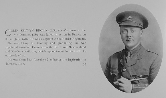 Brown C S Captain 11th Border Regiment Obit