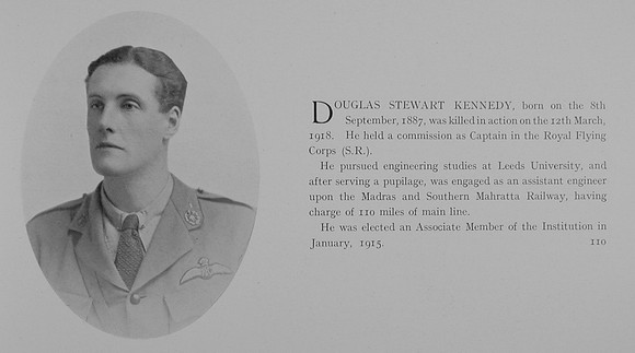 Kennedy D S Captain Royal Flying Corps Obit