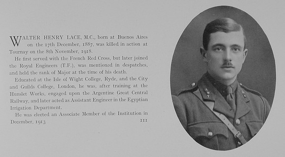 Lace W H Major Royal Engineers Obit