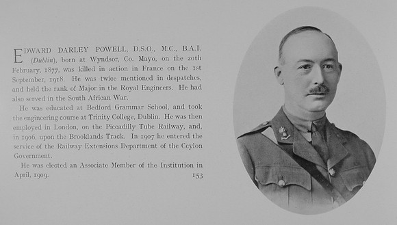 Powell E D DSO MC Major Royal Engineers Obit
