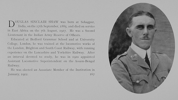 Shaw D S Lt Indian Army Obit