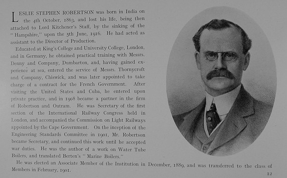 Robertson L S Lt Col General Staff Obit