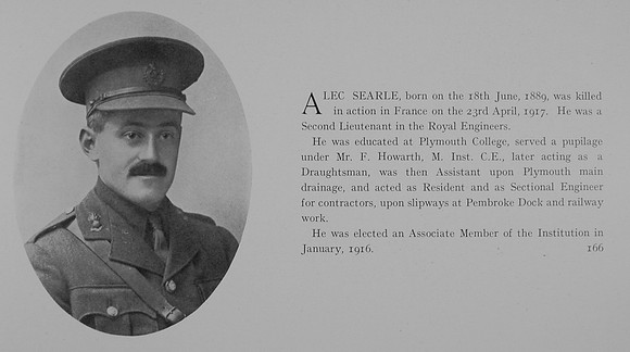 Searle A 2nd Lt Royal Engineers Obit