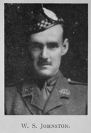 Johnston W S Lt 7th Argyll And Sutherland Highlanders