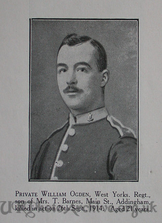 Ogden W Pte 1st West Yorks Regt Craven Roll Of Honour