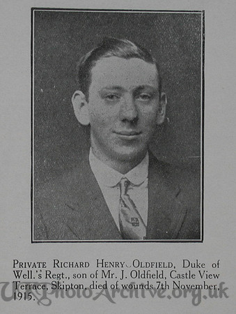 Oldfield R H Pte 6th West Riding Regt Craven Roll Of Honour