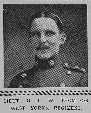 Thompson O C W Lt West Yorks Regiment The Illustrated London News 21st Nov 1914
