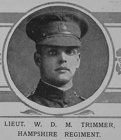 Trimmer W D M Lt Hampshire Regiment The Illustrated London News 21st Nov 1914
