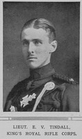 Tindall E V Lt Kings Royal Rifle Corps The Illustrated London News 10th Oct 1914