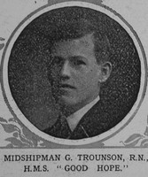 Trounson G Midshipman HMS Good Hope Royal Navy The Illustrated London News 12th Dec 1914