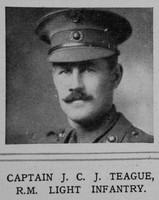Teague J C J Captain Royal Marine Light Infantry The Illustrated London News 29th May 1915