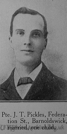 Pickles J T Senior Reserve Attendant H.M.H.S. Rohilla Royal Navy Craven Roll Of Honour