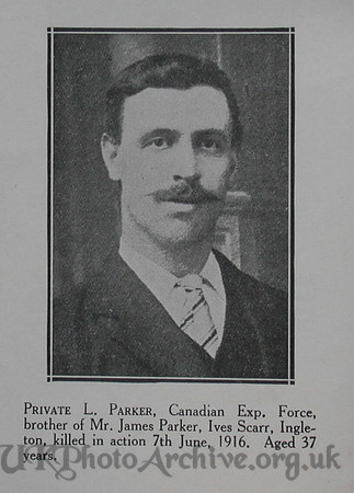 Parker L Pte 31st CEF Craven Roll Of Honour