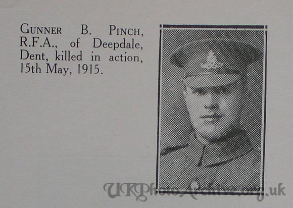 Pinch B Gnr RFA Craven Roll Of Honour