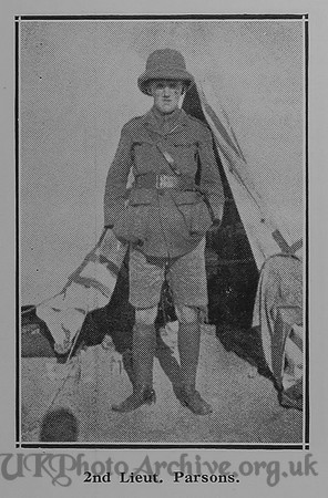 Parsons E 2nd Lt West Riding Regiment Attd Welsh Regiment