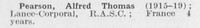Pearson A T LCpl Army Service Corps LCC Staff Sewerage And Drainage