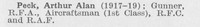 Peck A A Aircraftsman 1st Class Royal Flying Corps
