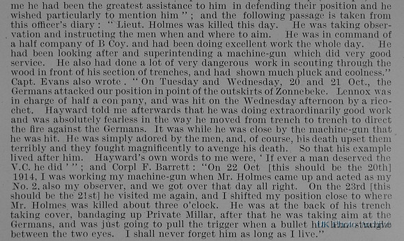 Holmes F L Lt 1st South Staffs Regiment Obit Part 2