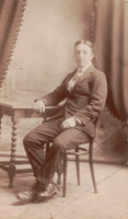 A Smartly Dressed Young Man Wearing A Suit C.1910