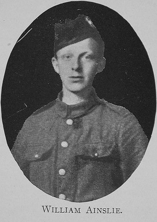 Ainslie W Pte 3759 5th Attd 12th Royal Scots Royal High School Of Edinburgh Roll Of Honour 1914-1918