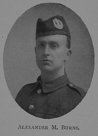 Burns A M Cpl S/13423 7th Cameron Highlanders Royal High School Of Edinburgh Roll Of Honour 1914-1918