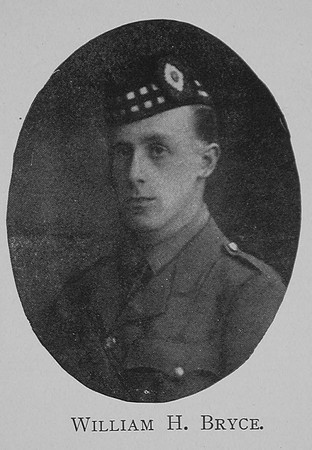 Bryce W H 2nd Lt 14th Attd 12th Royal Scots Royal High School Of Edinburgh Roll Of Honour 1914-1918